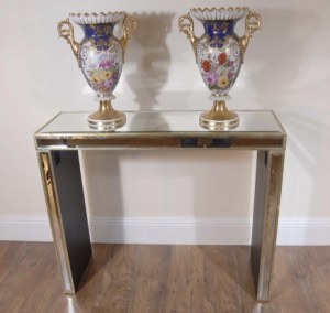 Art Deco con espejo para la consola de mesa