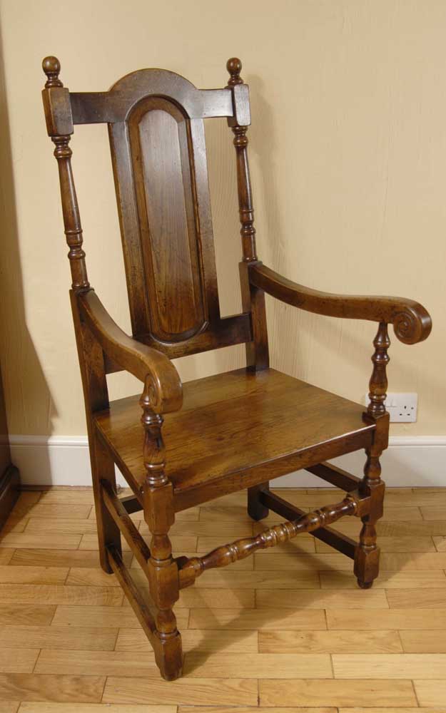 8 English Rustic William Mary Dining Chairs Gothic Farm