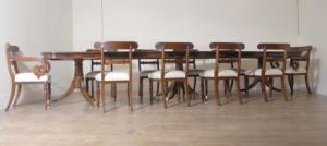 10 Engels William IV Eetkamerstoelen Regency Chair