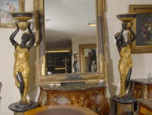 6英尺的青铜女黑人雕像签名米洛