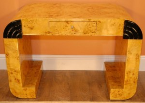 NOGAL ART DECO RUBIA MESA Escritorio consola