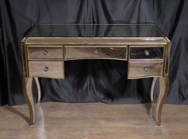 Art Deco Mirrored Dressing Table Writing Desk