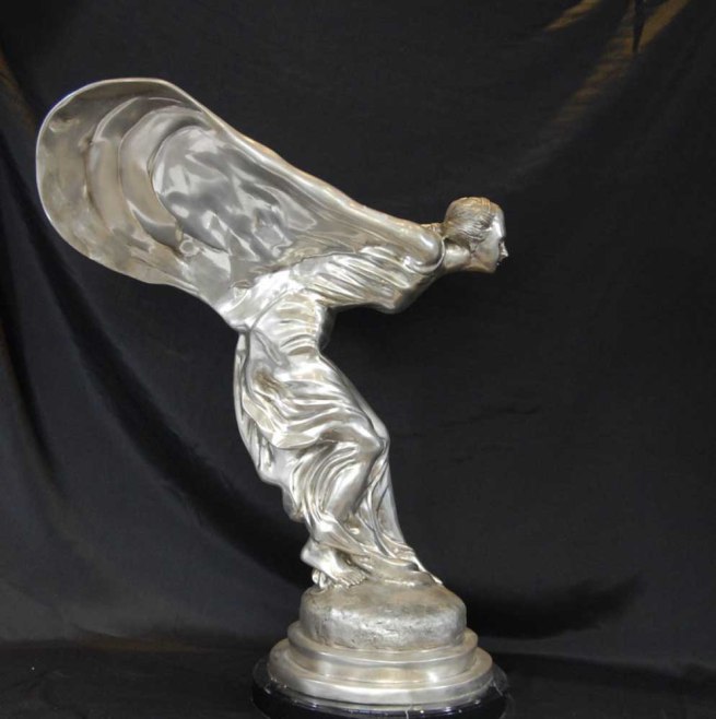XL Silver Bronze Rolls Royce Car Mascot Eric Skyes