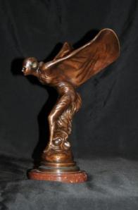 Rolls Royce Flying Lady Bronze Mascot Charles Sykes