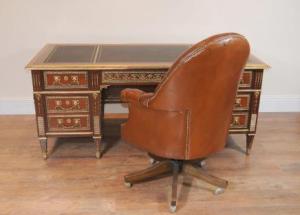 Antique French Empire Desk Writing Table Bureau Plat