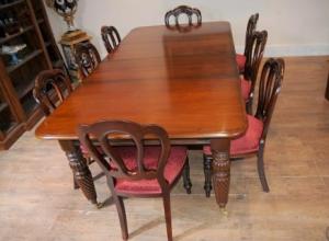 Victorian Balloon Back Chair Table Dining Suite Set Mahogany Victorian Balloon Back Chair Table Dining Suite Set Mahogany