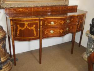 Sheraton Mahogany Sideboard Buffet Server Inlay