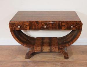 Art Deco Rosewood Console Side Table Dressing Desk