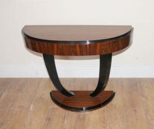 Art Deco Rosewood U Console Table Tables