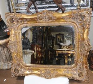 French Gilt Pier Mirror Louis XV Glass Mirrors