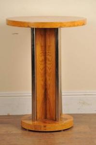 Gorgeous Art Deco-Stil hoch Beistelltisch in Blondine Nussbaum Gorgeous Art Deco-Stil hoch Beistelltisch in Blondine Nussbaum