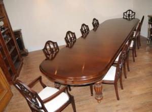 Victorian Dining Table Set 10 Federal Chairs