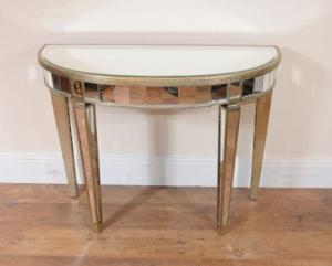 Mirrored Borghese Console Table Art Deco Mirrored Borghese Console Table Art Deco