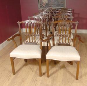 10 English Mahogany Victorian Dining Chairs Chair