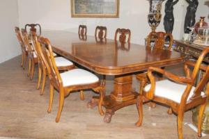 Regency Table and Set Queen Anne Chairs Suite
