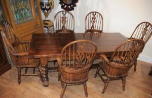Refectory Table Windsor Chair Kitchen Dining Set Refectory Table Windsor Chair Kitchen Dining Set