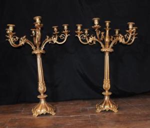 Pair Ormolu Candelabras Matthew Boulton Victorian