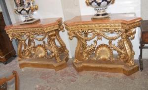 Gilt George II Console Table Rococo Carved Tables
