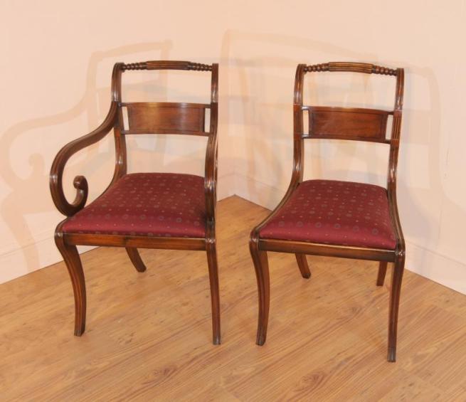 10 Edwardian Mahogany Dining Chairs Diner