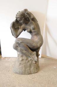 xl antike Bronze deco Meerjungfrau Figur xl antike Bronze deco Meerjungfrau Figur