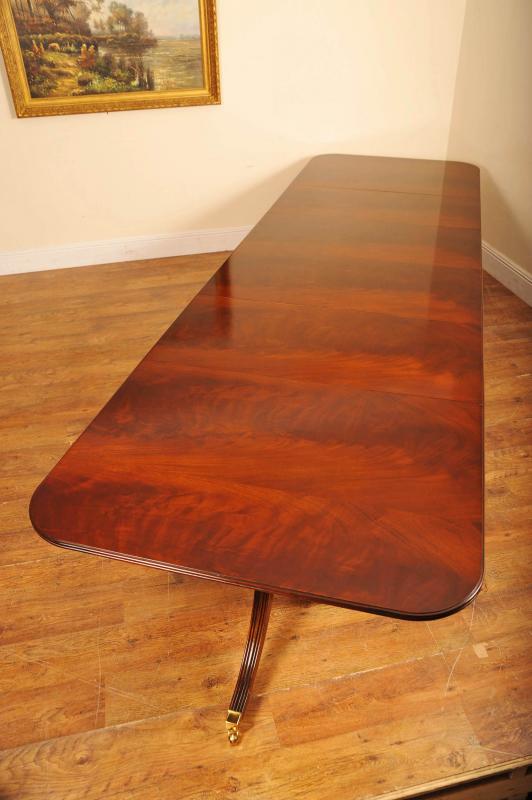 Regency Pedestal Dining Table Flame Mahogany Regency Pedestal Dining Table Flame Mahogany