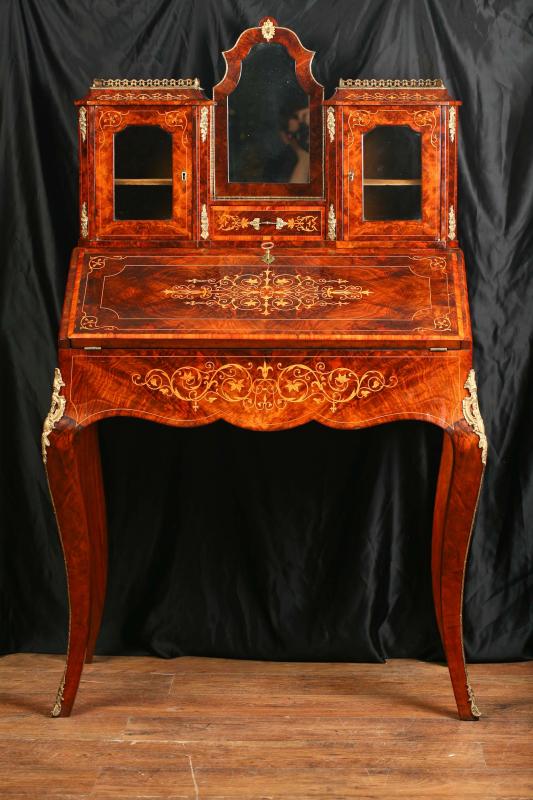 Antique Victorian Bureau Desk Bonheur Du Jour 1880
