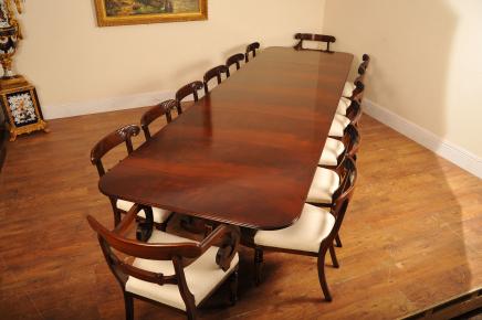 Regency Pedestal Dining Table & Chairs Set Suite Regency Pedestal Dining Table & Chairs Set Suite