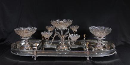 English Sheffield Silver Plate Centrepiece