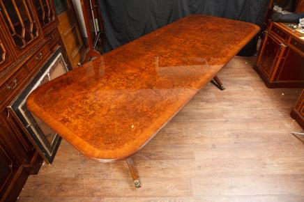 Pedestal Dining Table Walnut Extending Tables