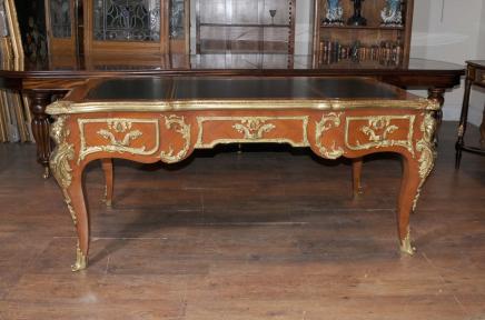Antique French Empire Partners Desk Bureau Plat Writing Table Desks Antique French Empire Partners Desk