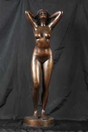 3ft Female Bronze Nude Figurine Statue Naked Classic Lady