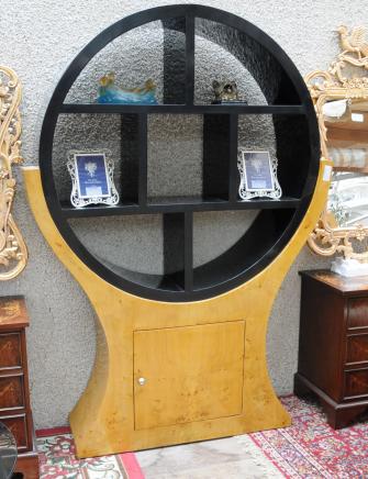 Art Deco Bookcase Walnut 1920s Vintage Furniture Bookcases