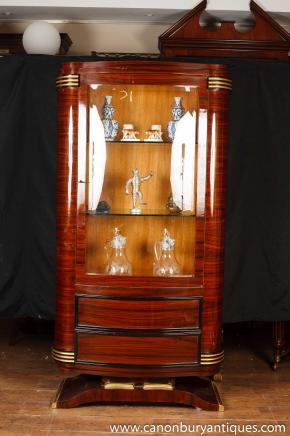 Art Deco Display Cabinet Vitrine Chest Cupboard Furniture