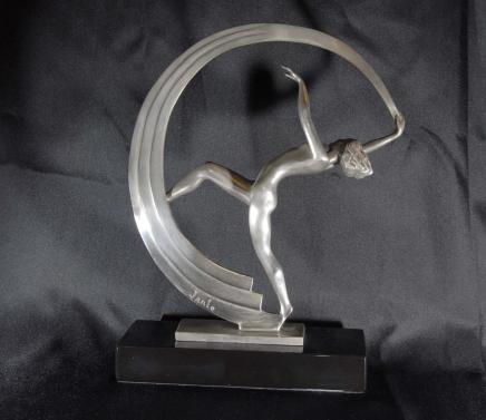 Art Deco Figurine Sash Dancer Statue Art Deco Figurine Sash Dancer Statue