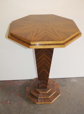 Art Deco Octagonal Side Table Occasional Cocktail Tables