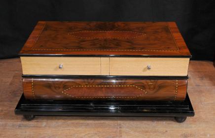 Art Deco Walnut Inlay Coffee Table Cocktail Tables 