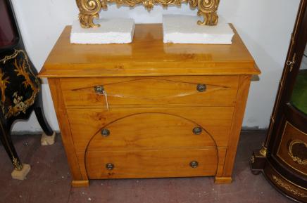 Biedermeier Deco Chest Drawers Cabinet Blonde Walnut Furniture Biedermeier Deco Chest Drawers Cabinet Blonde Walnut Furniture