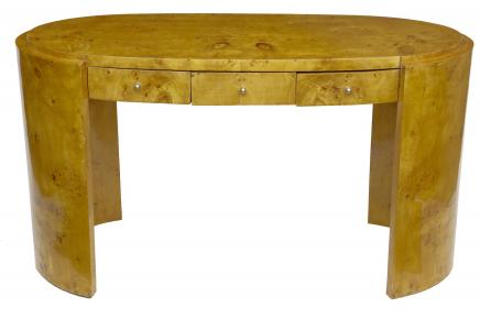 Blonde Walnut Vintage Deco Desk 1920s Furniture