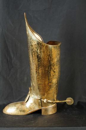 Bronze Cowboy Boot Umbrella Stand Spur Boots Spurs Vases