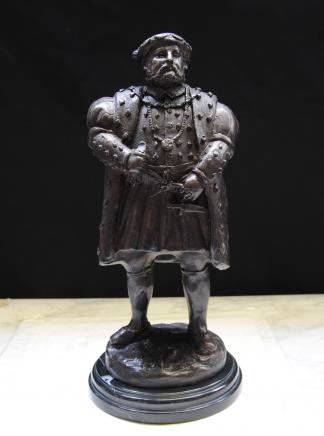 Bronze Statue English King Henry VIII British Monarch Tudors Bronze Statue English King Henry VIII British Monarch Tudors