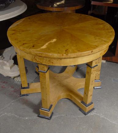 English Walnut Art Deco Biedermeir Table Tables
