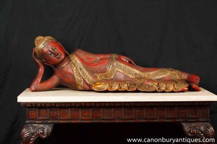 Hand Carved Burmese Buddha Statue Buddhist Buddhism Religious Art