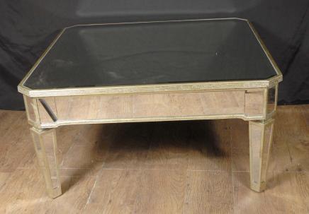 Italian Art Deco Mirrored Coffee Table Tables Italian Art Deco Mirrored Coffee Table Tables