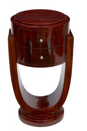 Pair Art Deco Nightstands Rosewood Bedside Chests tables Bedroom Furniture