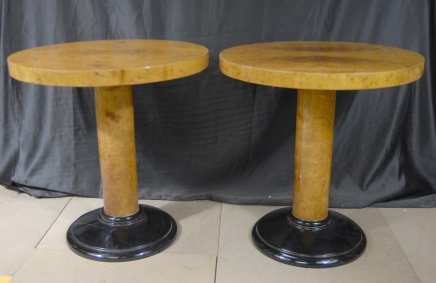 Pair Art Deco Occasional Tables Side Table
