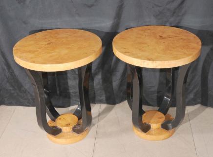 Pair Deco Cocktail Tables Side Table