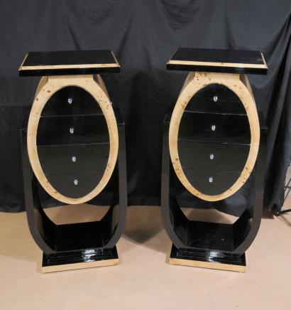 Retro Art Deco Bedside Cabinets Chests Tables