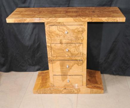 Retro Deco Table Chest Drawers Walnut Retro Deco Table Chest Drawers Walnut