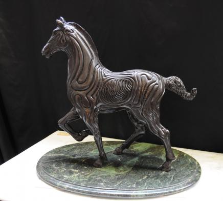 Spanish Bronze Horse Statue Sculpture Abstract Picasso Art
