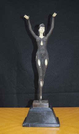 Art Deco Bronze Chiparus Starfish Dancer Figurine French 1920s Art Deco Bronze Chiparus Starfish Dancer Figurine French 1920s